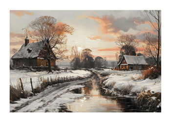 Poster Winters Golden Hour