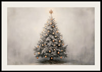 A poster showing a decorated Christmas tree with golden details-2