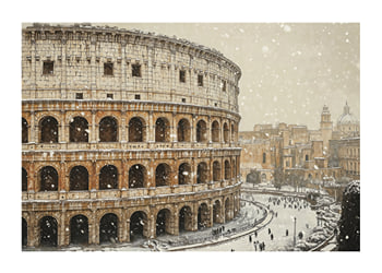 Poster Winter At The Colosseum