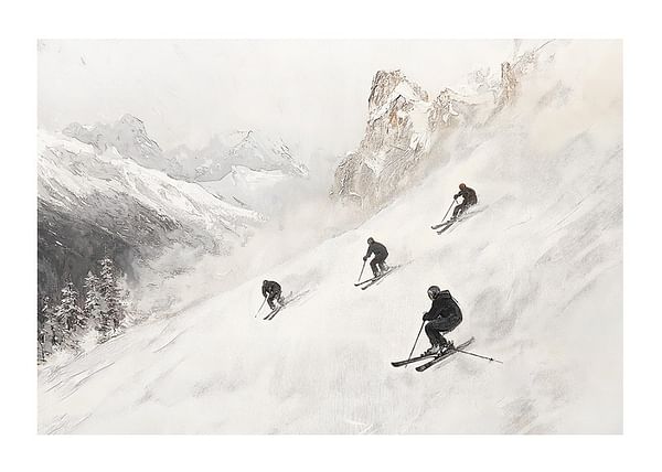 Plagát Powdered Peaks Harmony