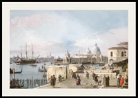 Entrance To The Grand Canal From The Molo, Venice By Canaletto-4