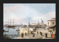 Eingang zum Canale Grande vom Molo, Venedig von Canaletto-7