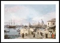 Entrance To The Grand Canal From The Molo, Venice By Canaletto-2