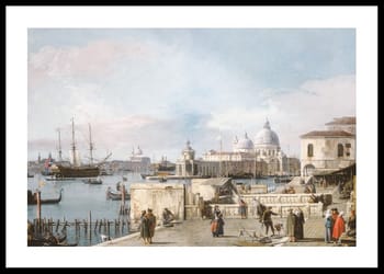 Poster Entrance To The Grand Canal From The Molo Venice By Canaletto