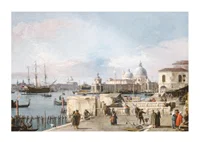 Entrance To The Grand Canal From The Molo, Venice By Canaletto-3
