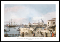 Entrance To The Grand Canal From The Molo, Venice By Canaletto-0