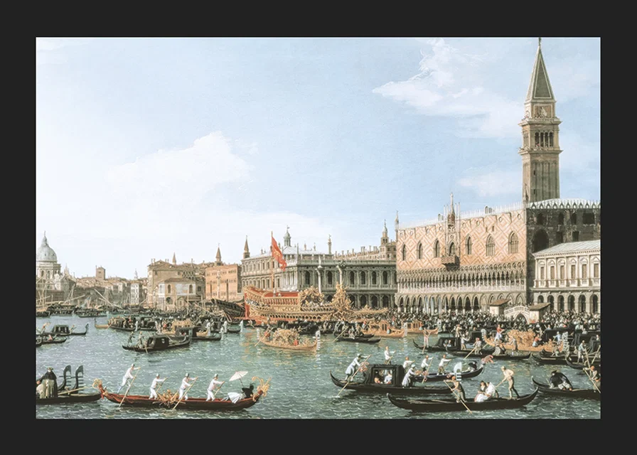 Return Of 'Il Bucintoro' On Ascension Day By Canaletto-12