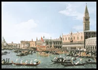 Return Of 'Il Bucintoro' On Ascension Day By Canaletto-6