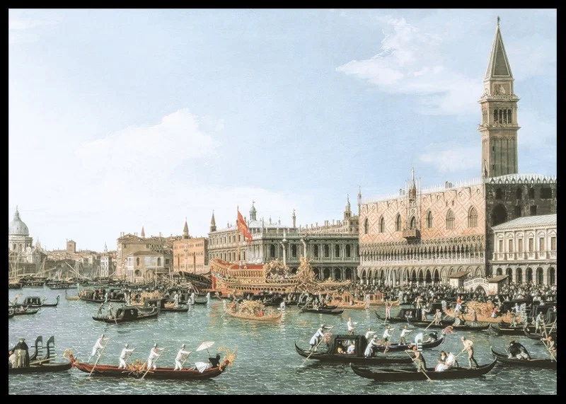 Return Of 'Il Bucintoro' On Ascension Day By Canaletto-12