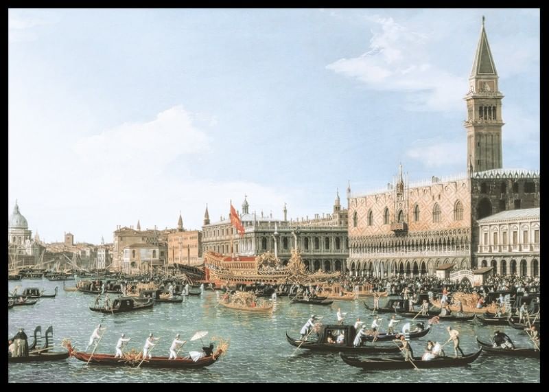 Retour de 'Il Bucintoro' le jour de l'Ascension par Canaletto-12