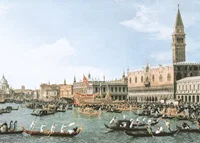 Return Of 'Il Bucintoro' On Ascension Day By Canaletto-7