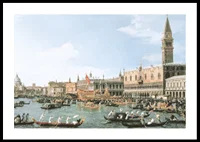 Return Of 'Il Bucintoro' On Ascension Day By Canaletto-0