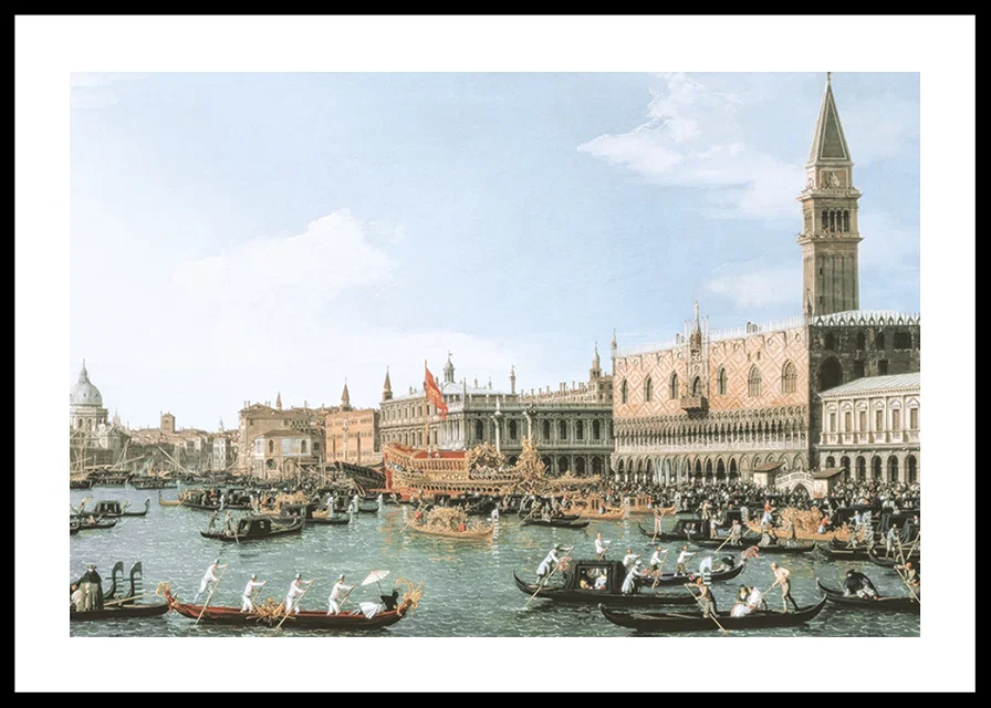 Return Of 'Il Bucintoro' On Ascension Day By Canaletto-12