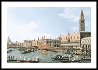 Retour de 'Il Bucintoro' le jour de l'Ascension par Canaletto-0