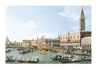Return Of 'Il Bucintoro' On Ascension Day By Canaletto-1