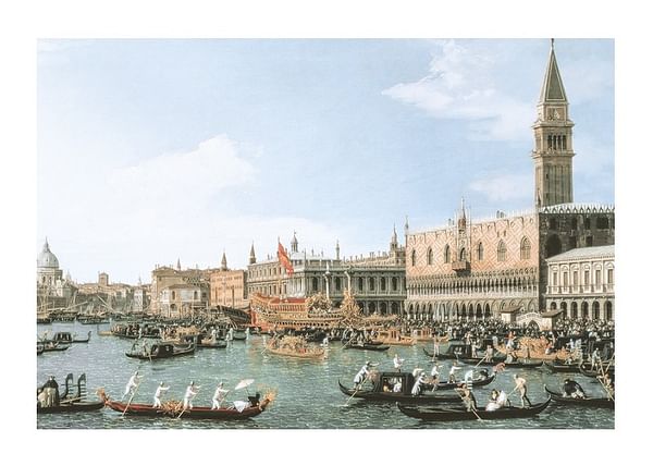 Plagát Return Of Il Bucintoro On Ascension Day By Canaletto