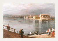 San Cristoforo, San Michele, And Murano From The Fondamenta Nuove, Venice By Canaletto-5