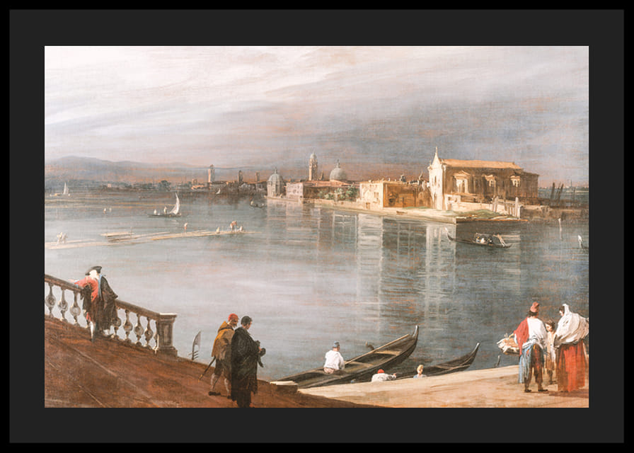 San Cristoforo, San Michele y Murano desde la Fondamenta Nuove, Venecia por Canaletto-12