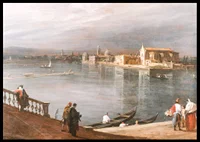 San Cristoforo, San Michele, And Murano From The Fondamenta Nuove, Venice By Canaletto-8