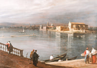 San Cristoforo, San Michele, And Murano From The Fondamenta Nuove, Venice By Canaletto-9