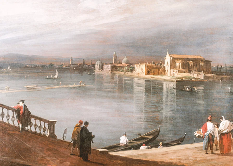 San Cristoforo, San Michele, And Murano From The Fondamenta Nuove, Venice By Canaletto-12