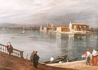 San Cristoforo, San Michele und Murano aus der Fondamenta Nuove, Venedig von Canaletto-3