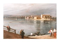 San Cristoforo, San Michele, And Murano From The Fondamenta Nuove, Venice By Canaletto-3