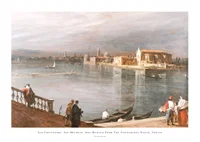 San Cristoforo, San Michele, And Murano From The Fondamenta Nuove, Venice By Canaletto-1