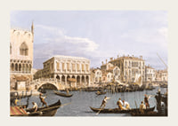Näkymä Riva Degli Schiavoni, Venetsia Canalettolla-5