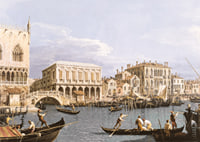 Näkymä Riva Degli Schiavoni, Venetsia Canalettolla-9