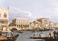 Vedere la Riva Degli Schiavoni, Veneția de Canaletto-3
