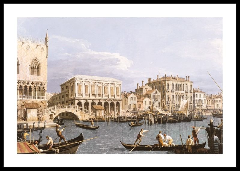 Vedere la Riva Degli Schiavoni, Veneția de Canaletto-12