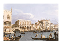Näkymä Riva Degli Schiavoni, Venetsia Canalettolla-3