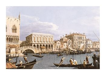 Poster View Of The Riva Degli Schiavoni Venice By Canaletto