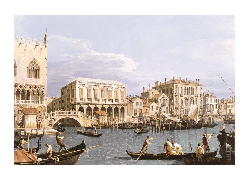 Vedere la Riva Degli Schiavoni, Veneția de Canaletto-12
