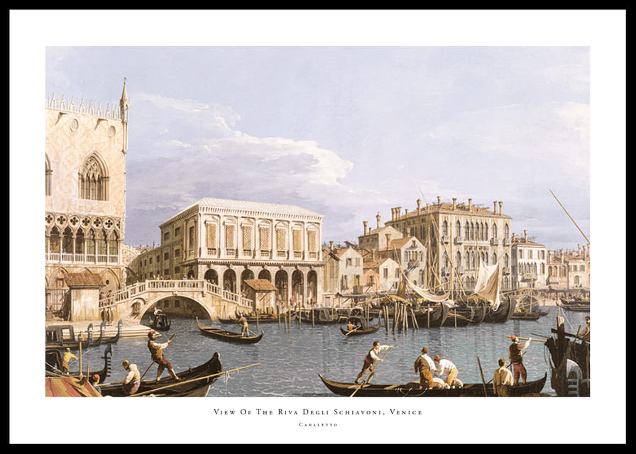 View Of The Riva Degli Schiavoni, Venice By Canaletto-12