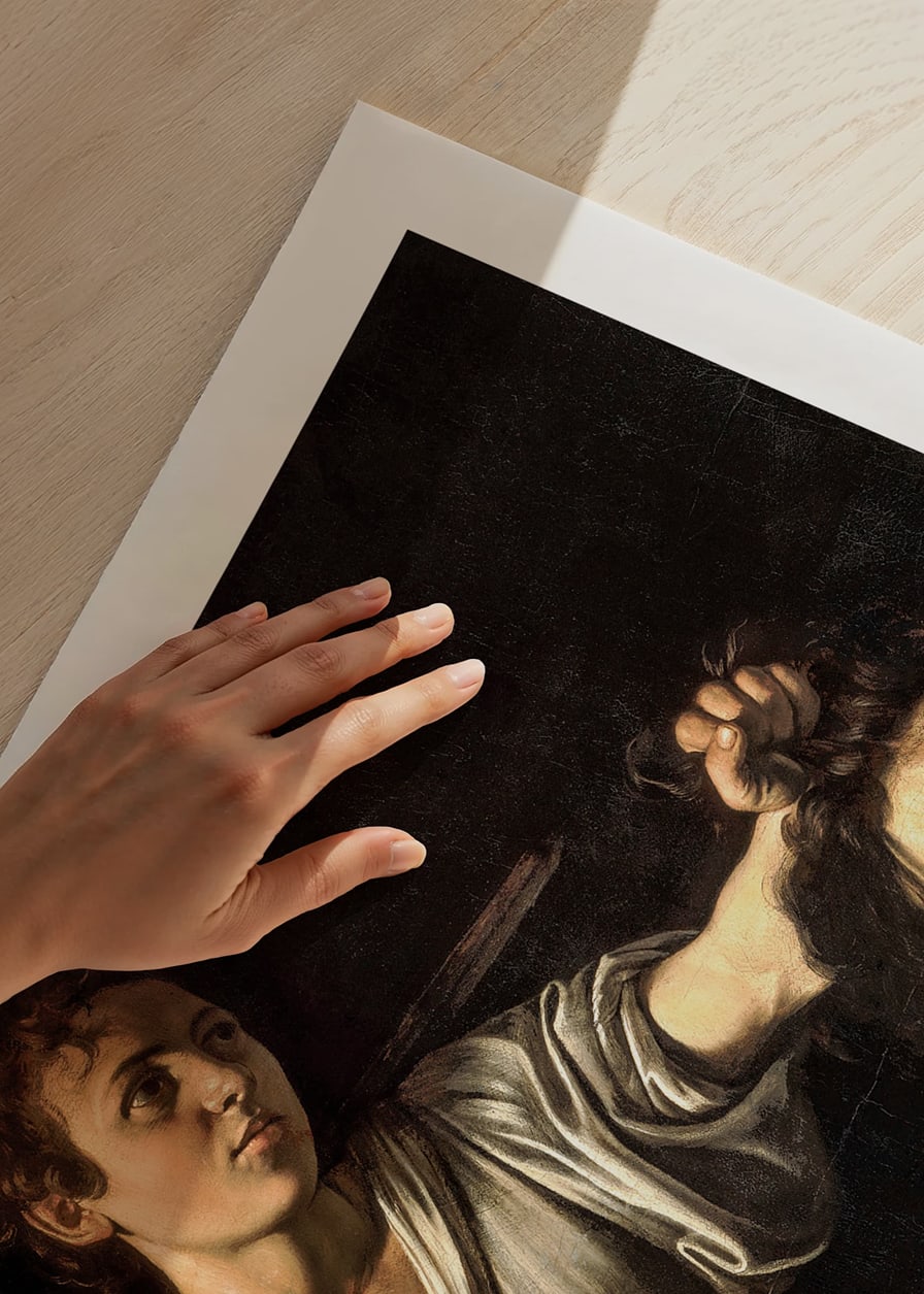 Davide con la testa di Golia di Caravaggio-12