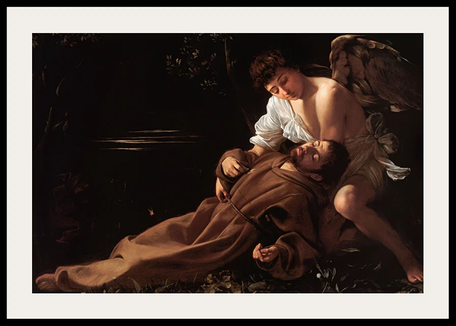 Saint Francis Of Assisi In Ecstasy By Caravaggio-12