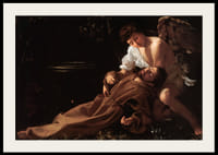 Šventasis Pranciškus Asyžietis ekstazėje, Caravaggio-4