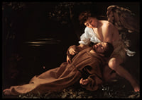 Saint Francis Of Assisi In Ecstasy By Caravaggio-8