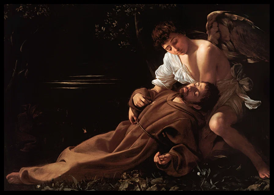 Saint Francis Of Assisi In Ecstasy By Caravaggio-12