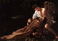 Saint Francis Of Assisi In Ecstasy By Caravaggio-9