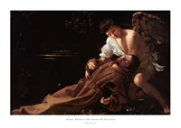 Saint Francis Of Assisi In Ecstasy By Caravaggio-1