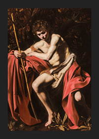Saint John The Baptist In The Wilderness By Caravaggio-7
