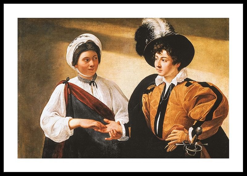 La diseuse de bonne aventure de Caravage-12