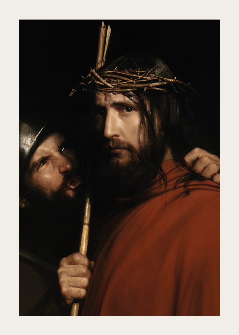 Christ With Mocking Soldier By Carl Bloch-12