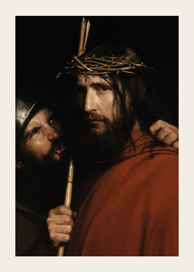 Kristus med hånende soldat af Carl Bloch-12