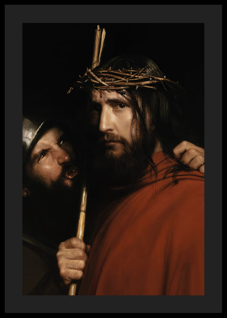 Kristus med hånende soldat af Carl Bloch-12