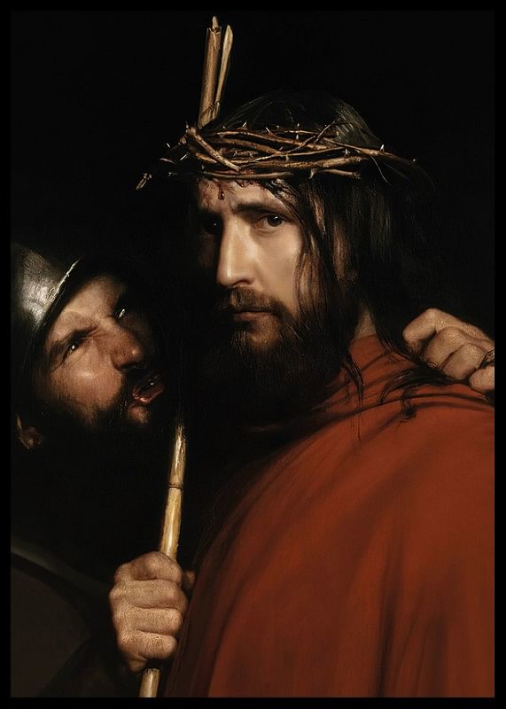 Christus met spottende soldaat door Carl Bloch-12