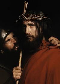 Christus met spottende soldaat door Carl Bloch-3